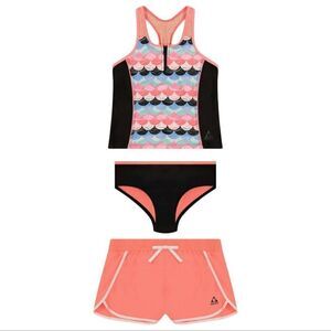 #15 Gerry Youth 3-piece Swim Set, Pink Medium 10/12